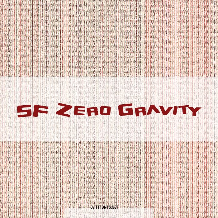 SF Zero Gravity example