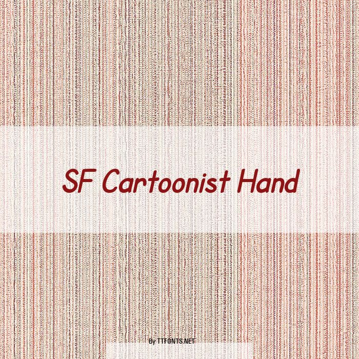 SF Cartoonist Hand example