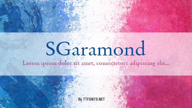 SGaramond example