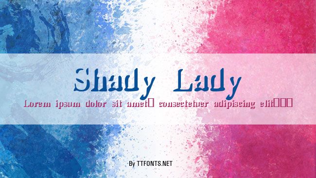 Shady Lady example