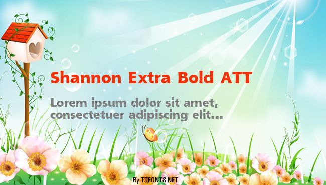 Shannon Extra Bold ATT example