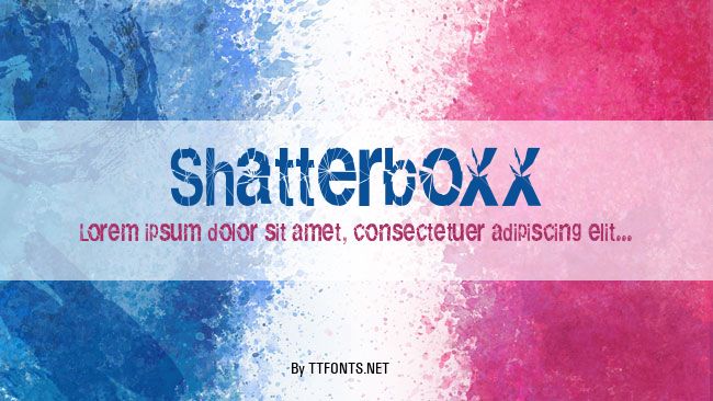 Shatterboxx example