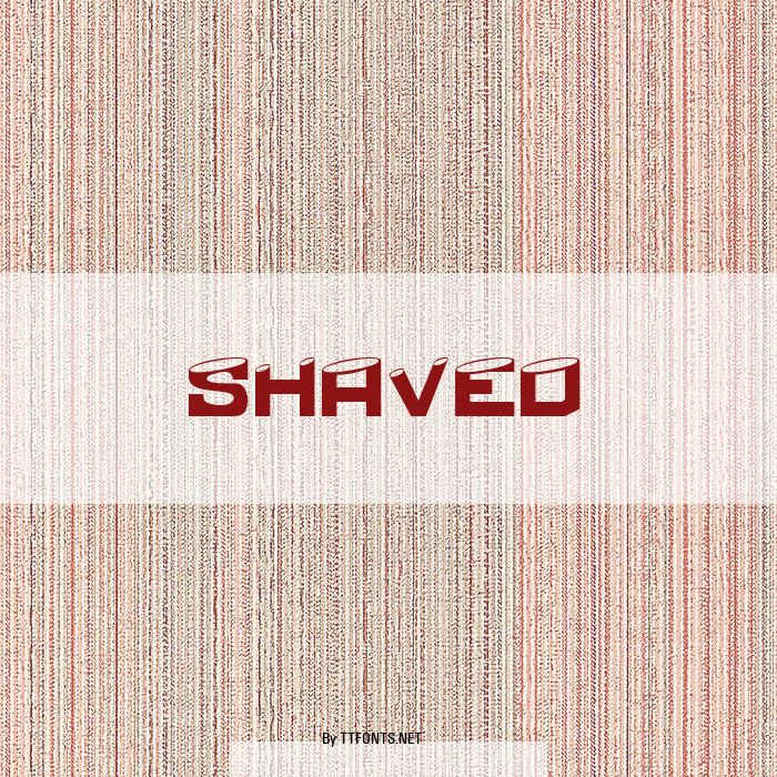 Shaved example