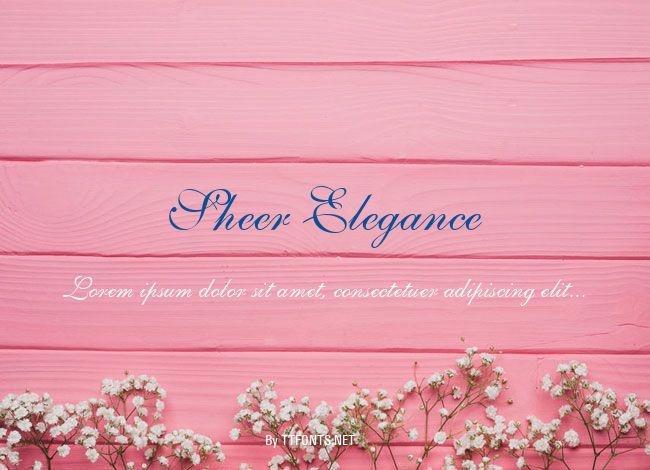 Sheer Elegance example
