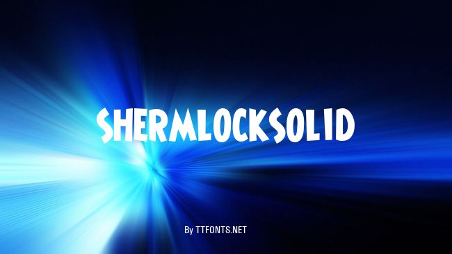 ShermlockSolid example