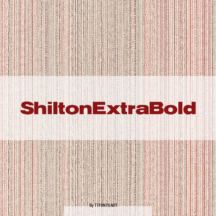 ShiltonExtraBold example