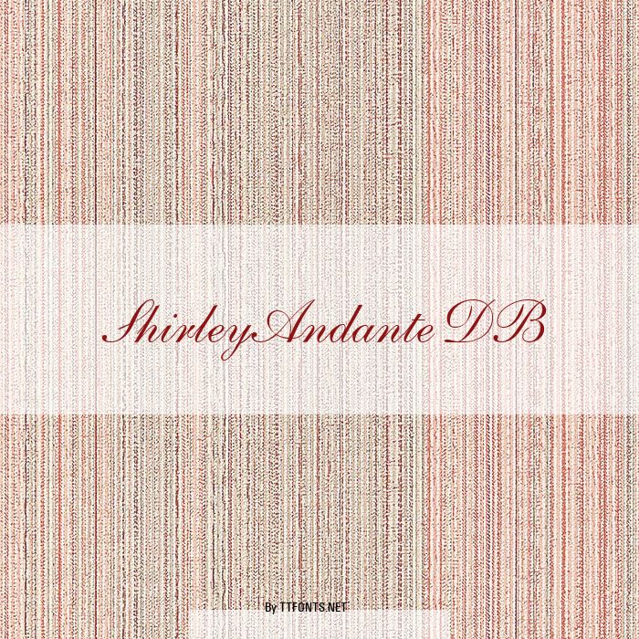 ShirleyAndante DB example