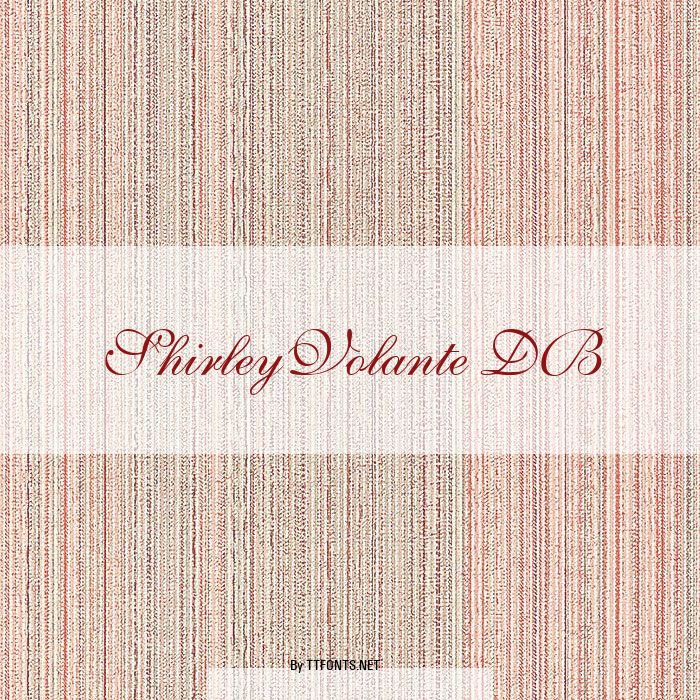 ShirleyVolante DB example