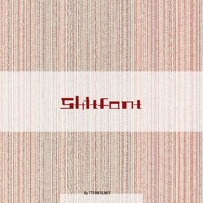 Shitfont example