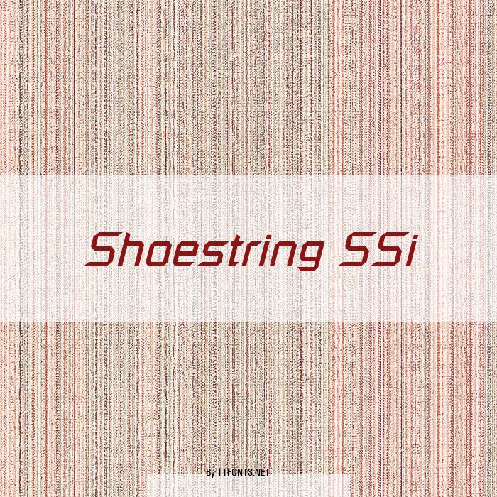 Shoestring SSi example