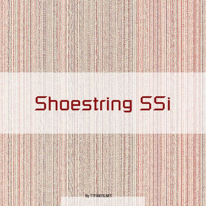 Shoestring SSi example