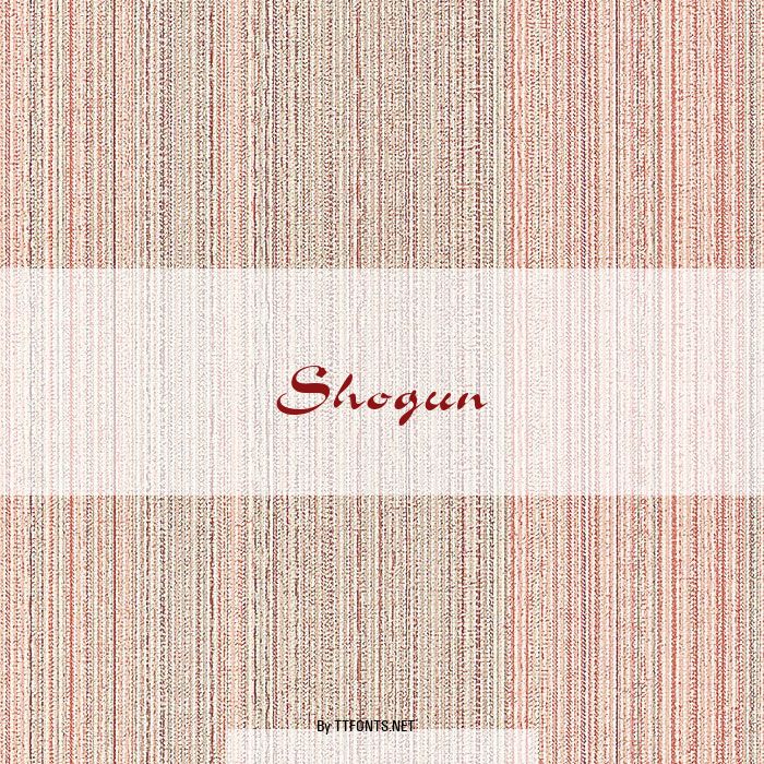 Shogun example