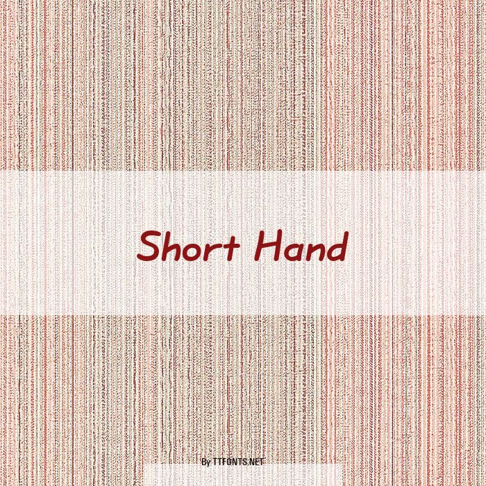 Short Hand example