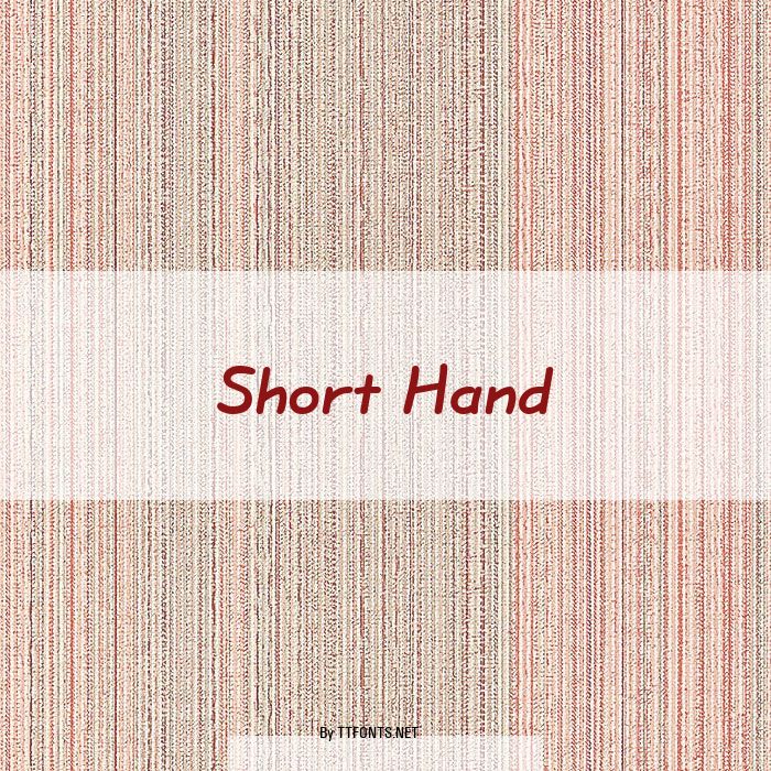 Short Hand example