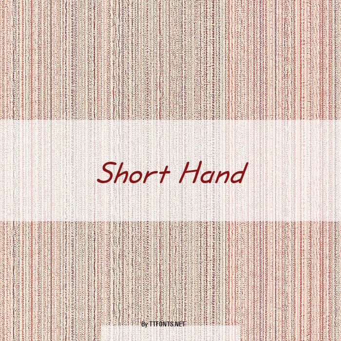 Short Hand example