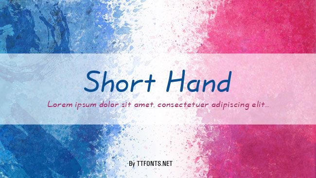 Short Hand example