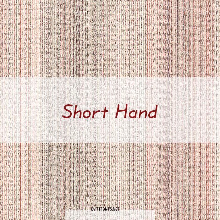 Short Hand example