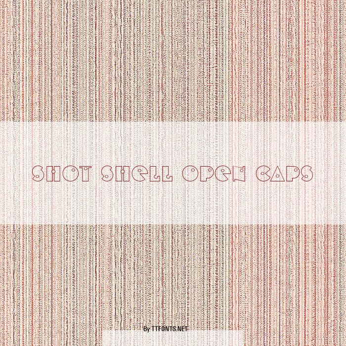 Shot Shell Open Caps example