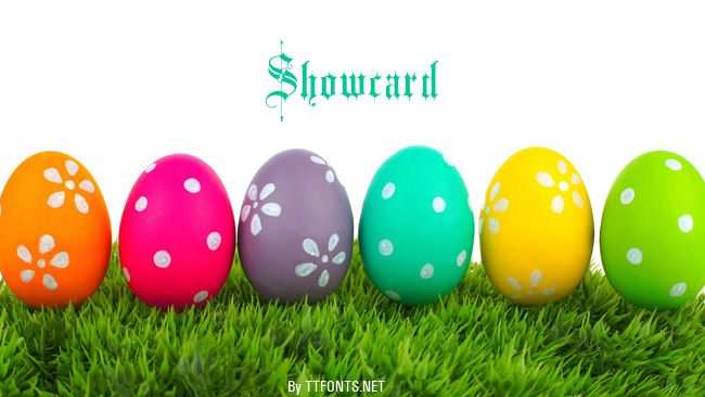 Showcard example