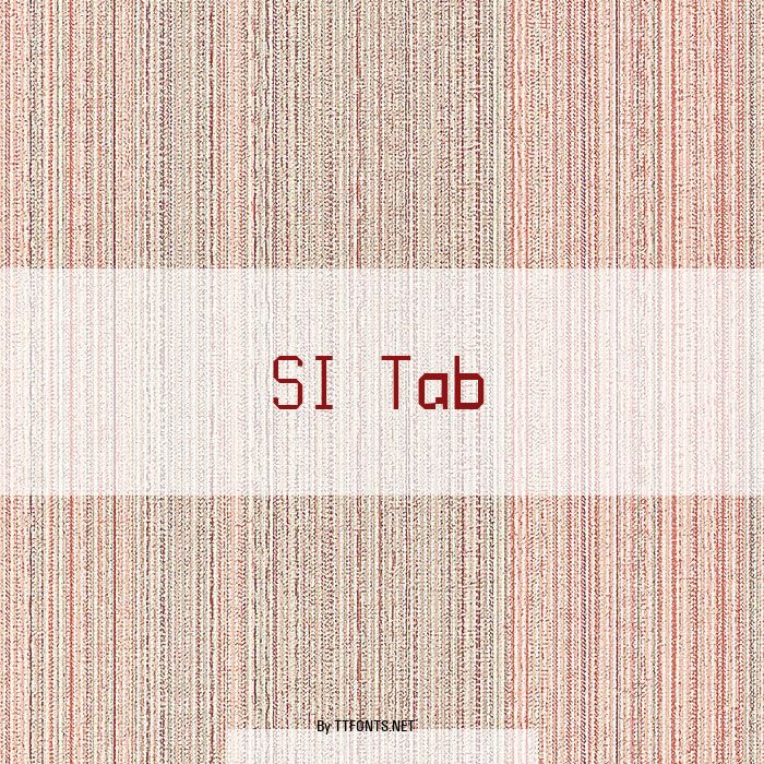 SI Tab example