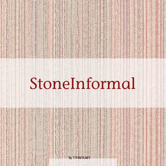 StoneInformal example