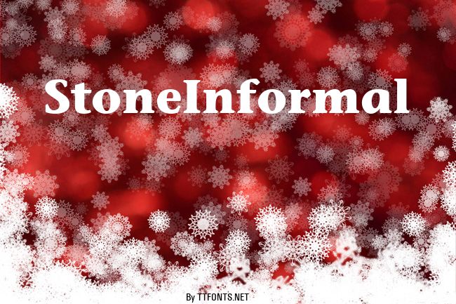 StoneInformal example