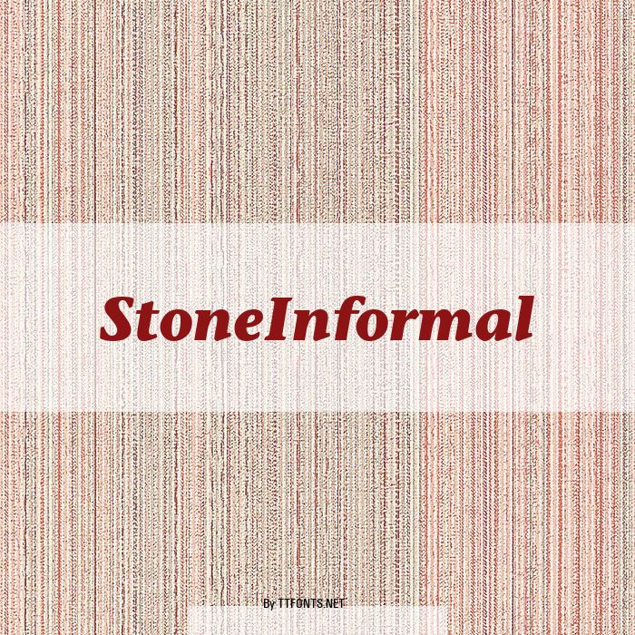 StoneInformal example