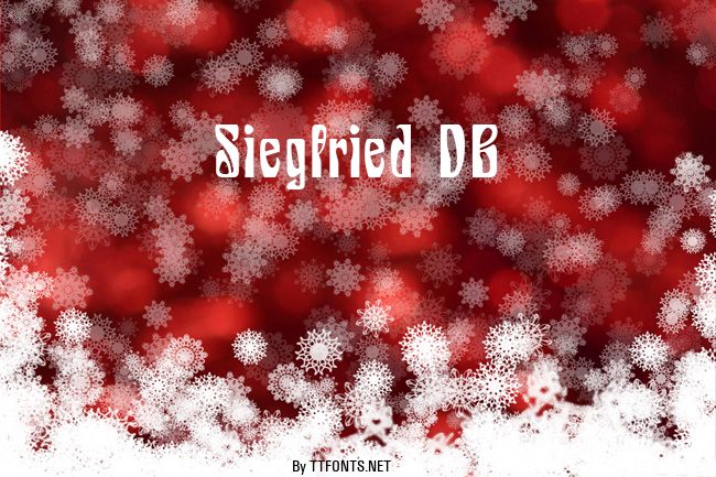 Siegfried DB example
