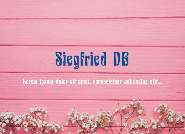Siegfried DB example