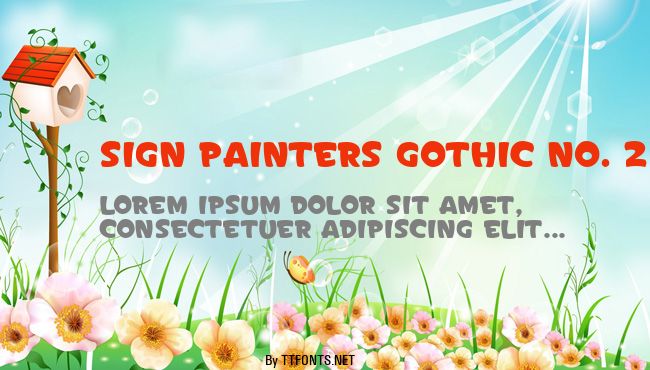 Sign Painters Gothic No. 2 JL example