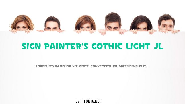 Sign Painter's Gothic Light JL example