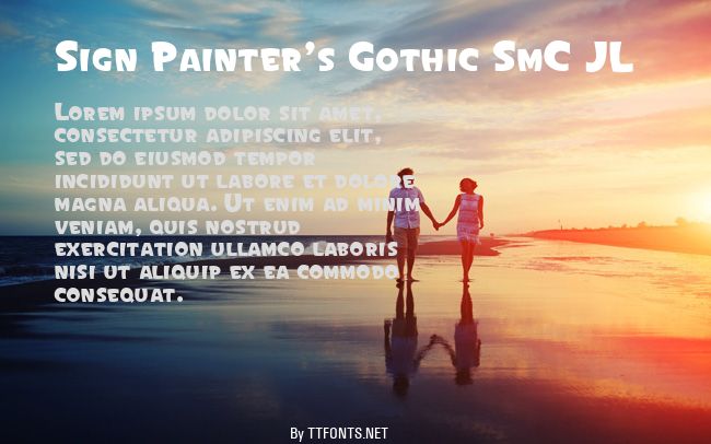 Sign Painter's Gothic SmC JL example