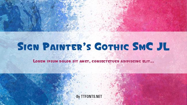 Sign Painter's Gothic SmC JL example