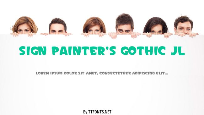 Sign Painter's Gothic JL example