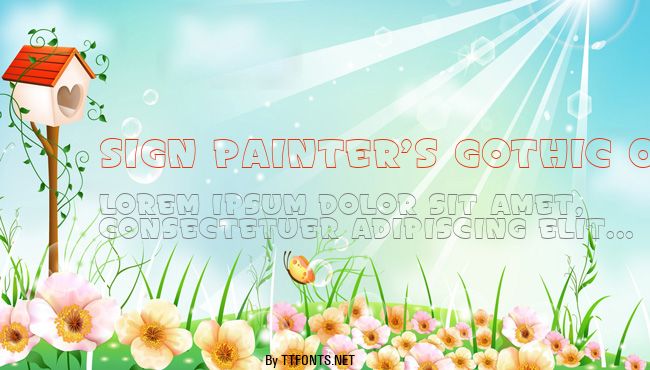 Sign Painter's Gothic Open JL example