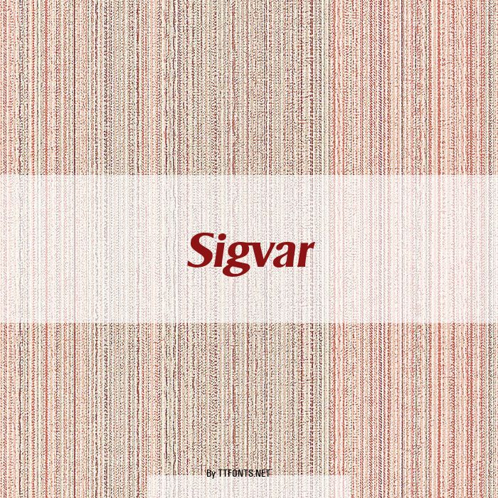 Sigvar example