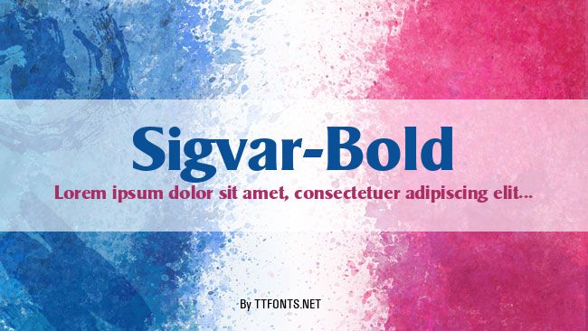 Sigvar-Bold example