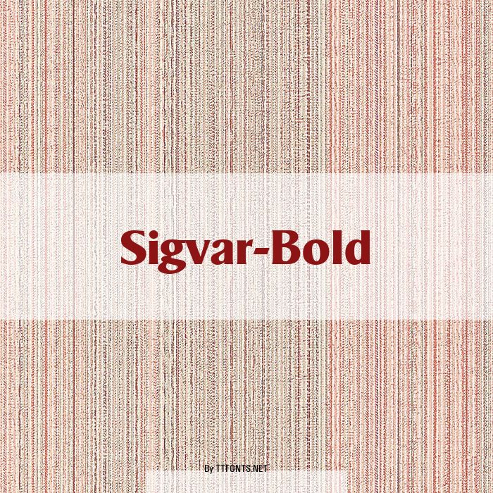 Sigvar-Bold example