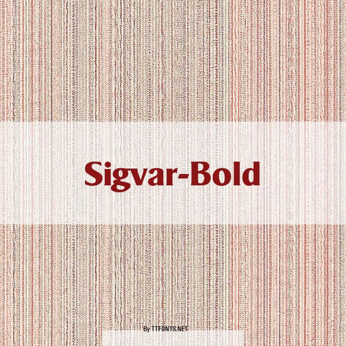 Sigvar-Bold example