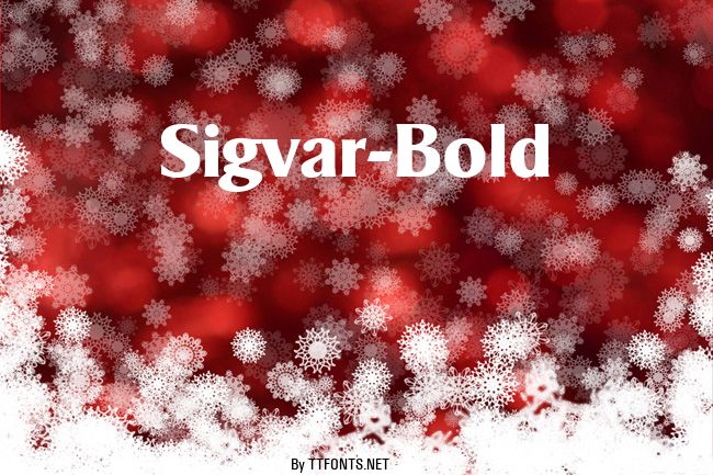 Sigvar-Bold example
