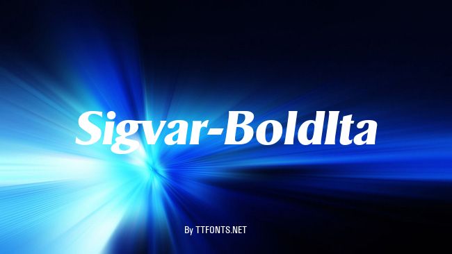 Sigvar-BoldIta example