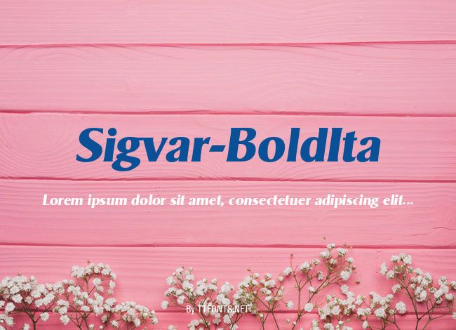 Sigvar-BoldIta example