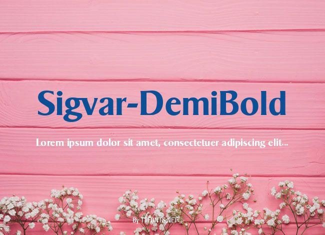 Sigvar-DemiBold example