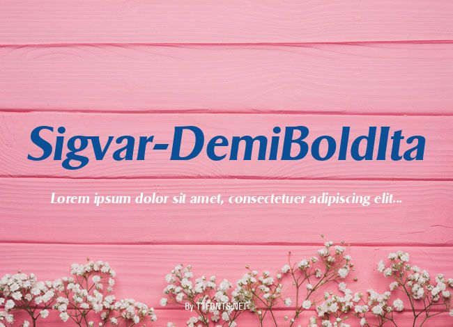 Sigvar-DemiBoldIta example