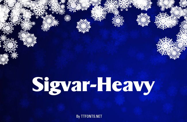 Sigvar-Heavy example
