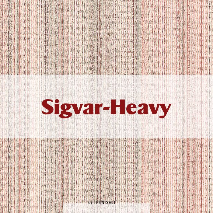 Sigvar-Heavy example