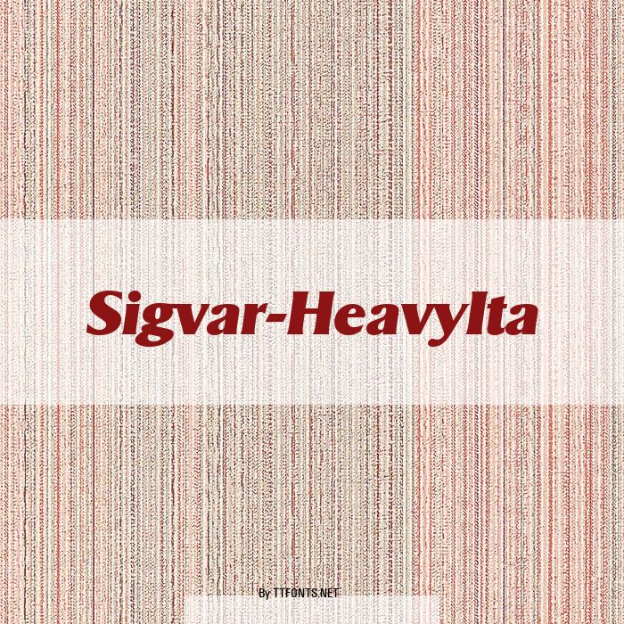 Sigvar-HeavyIta example
