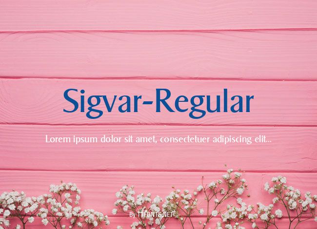 Sigvar-Regular example