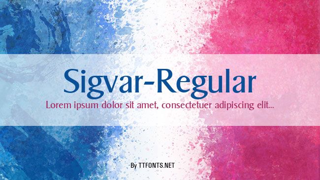 Sigvar-Regular example