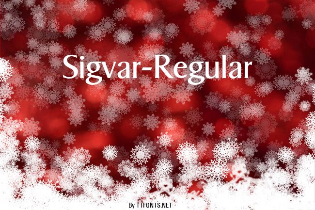 Sigvar-Regular example